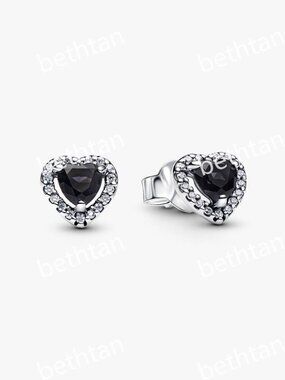Elevated Heart Stud Earrings